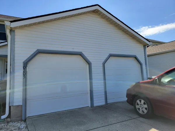 a view of a car garage