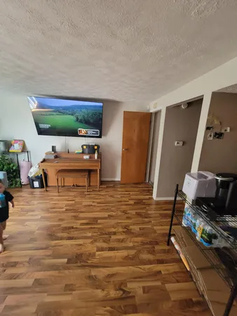 a room with furniture and a flat screen tv