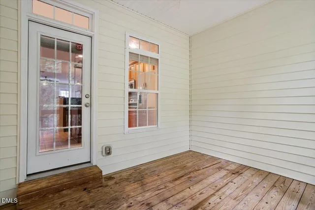 a view of outdoor space and deck