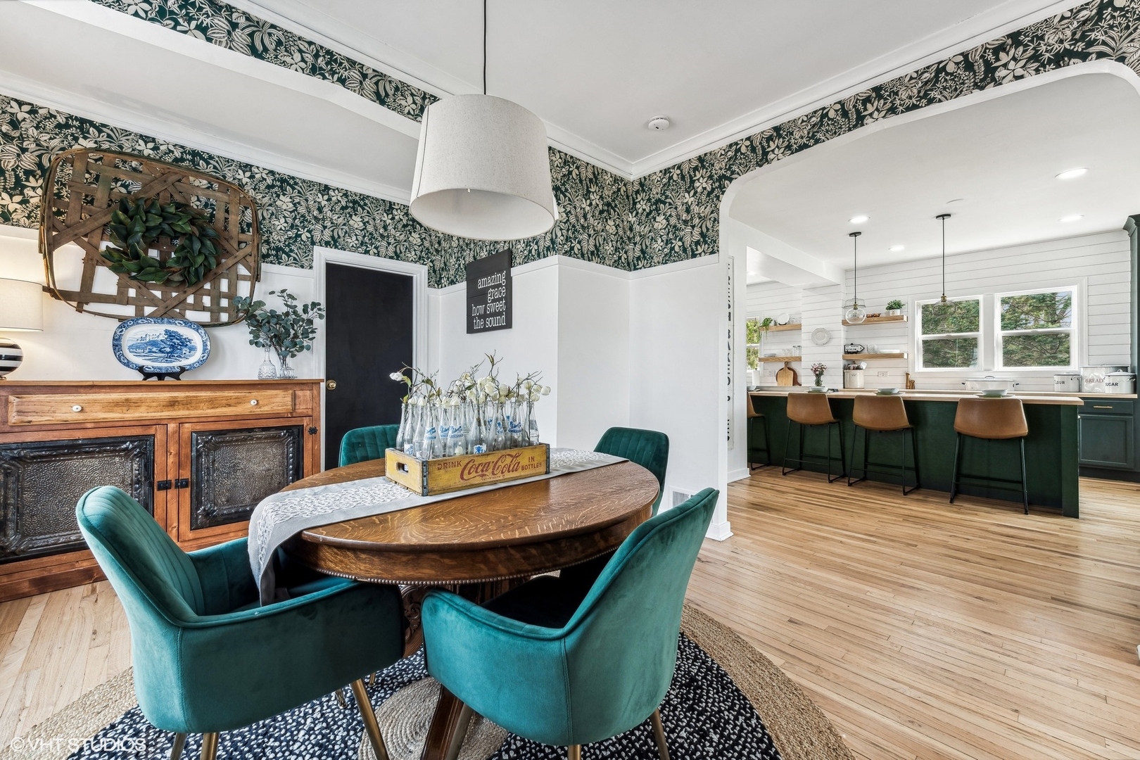 705 Spring Beach Way Cary, IL 60013 - Photo 11 of 47 a view of a dining room with furniture and wooden floor