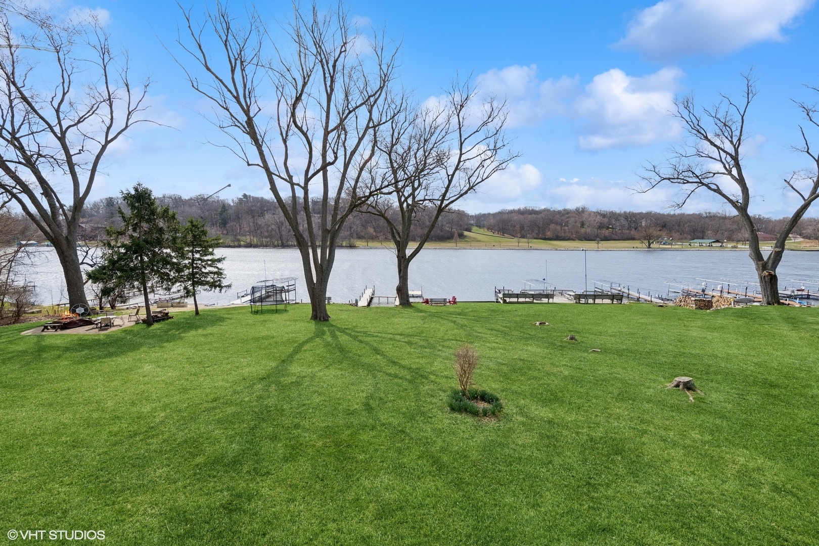 705 Spring Beach Way Cary, IL 60013 - Photo 37 of 47 a view of yard with swimming pool and green space