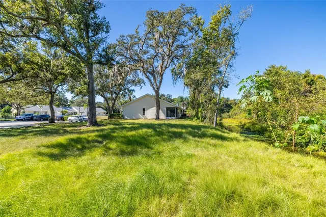a view of outdoor space with garden