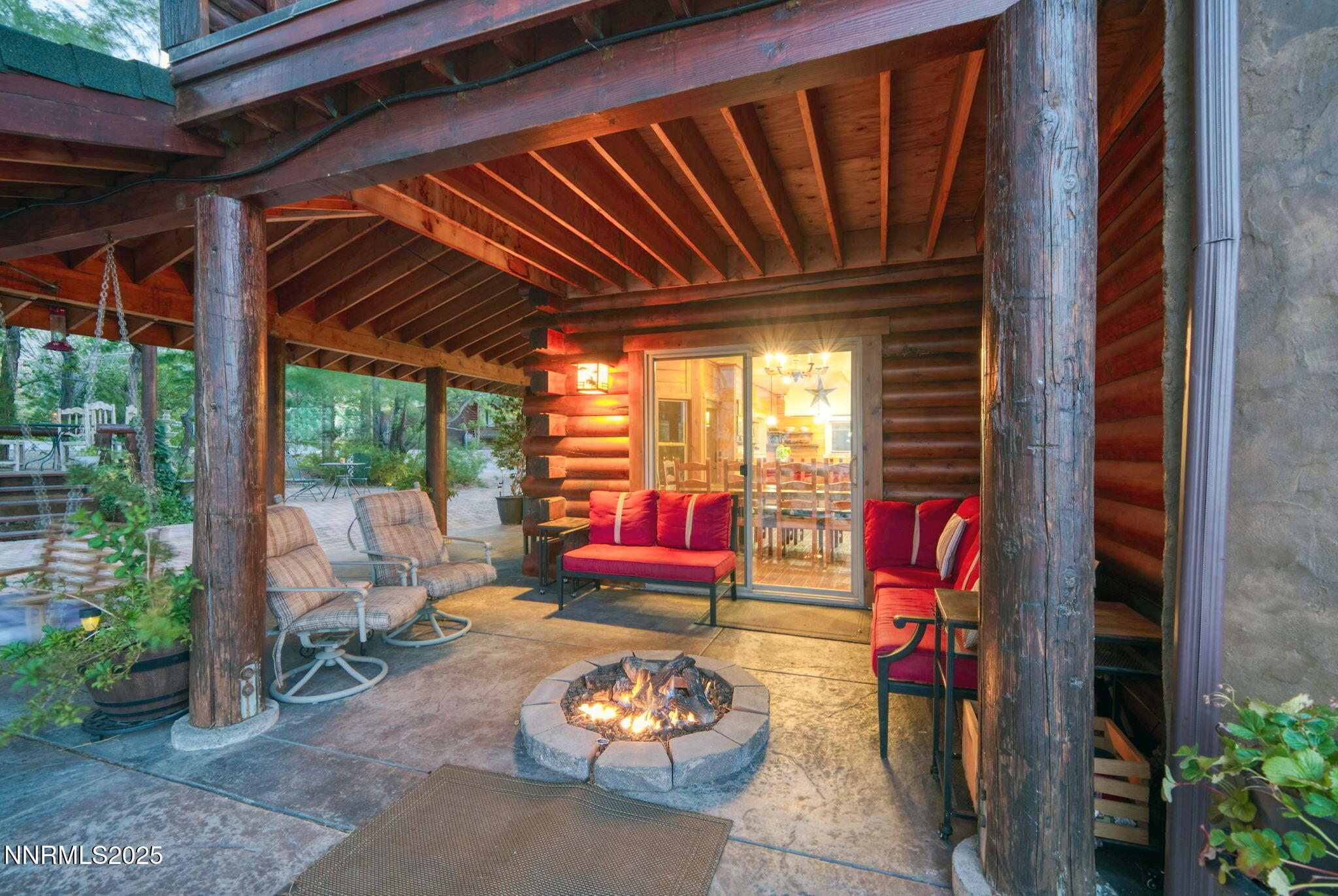 16700 Mt Rose Highway Reno, NV 89511 - Photo 3 of 50 a outdoor space with the couches and dining table with the garden view