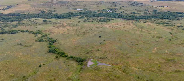 a view of a lake from a yard