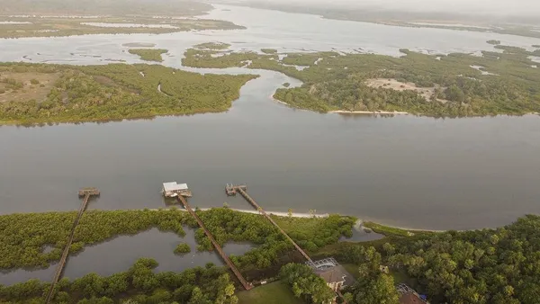 a view of lake and mountain