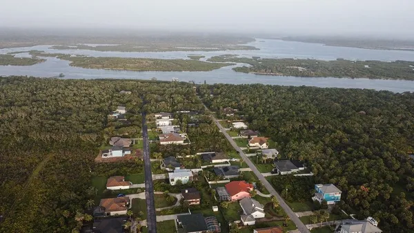 a view of city and ocean