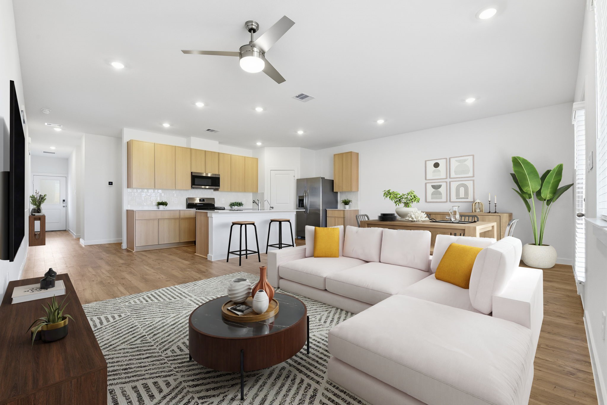 3534 Blue Mockingbird Street Katy, TX 77494 - Photo 38 of 39 Beautiful and functional interiors courtesy of the meticulously designed floor plan, premium materials, and skillful construction all blended to form a magnificent space that your family will enjoy for years. VIRTUALLY STAGED.