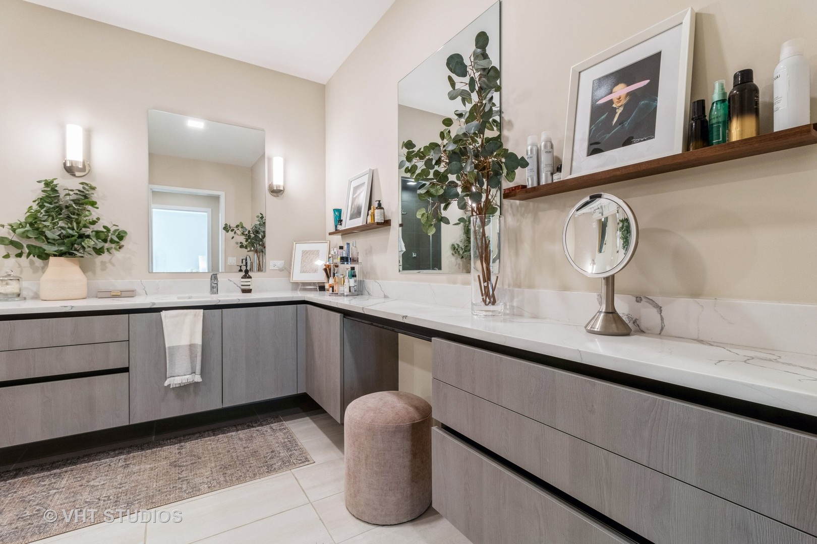 1000 West Monroe Street, Unit 201 Chicago, IL 60607 - Photo 12 of 20 a bathroom with a sink and a mirror