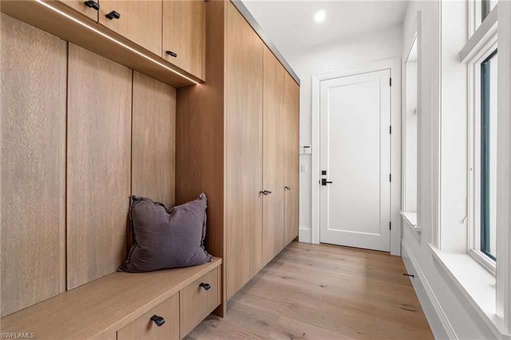 337 West Street Naples, FL 34108 - Photo 41 of 50 Mudroom featuring light hardwood / wood-style floors