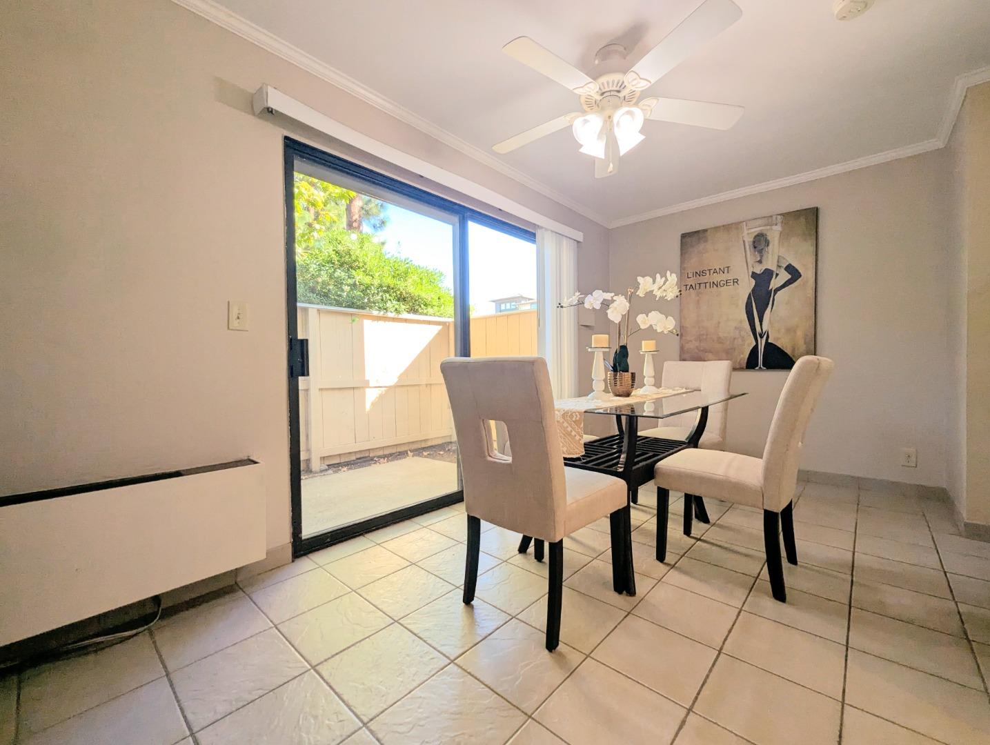 960 Kiely Boulevard, Unit F Santa Clara, CA 95051 - Photo 4 of 23 a dining room with furniture and window