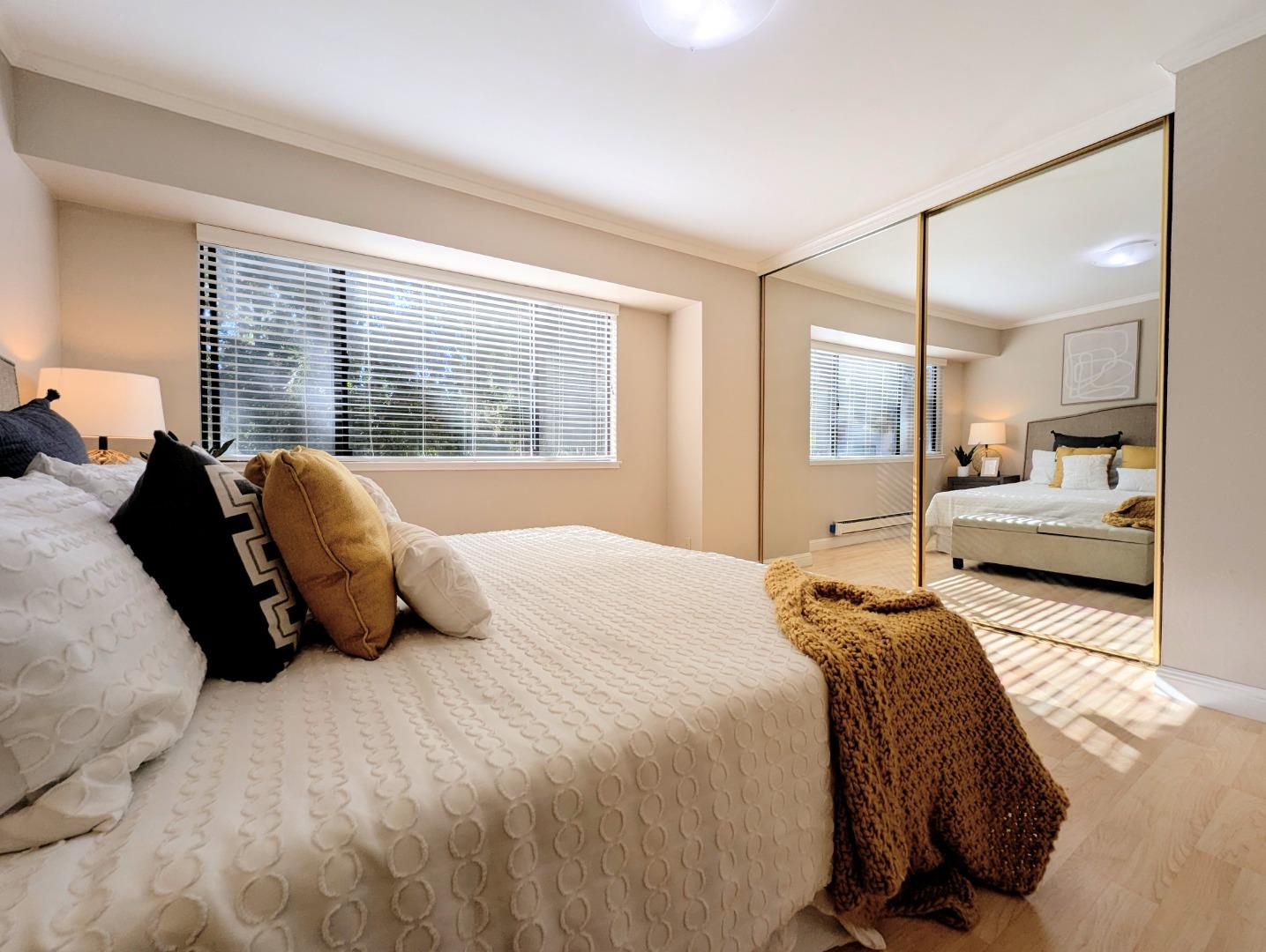 960 Kiely Boulevard, Unit F Santa Clara, CA 95051 - Photo 9 of 23 a bedroom with a bed and window