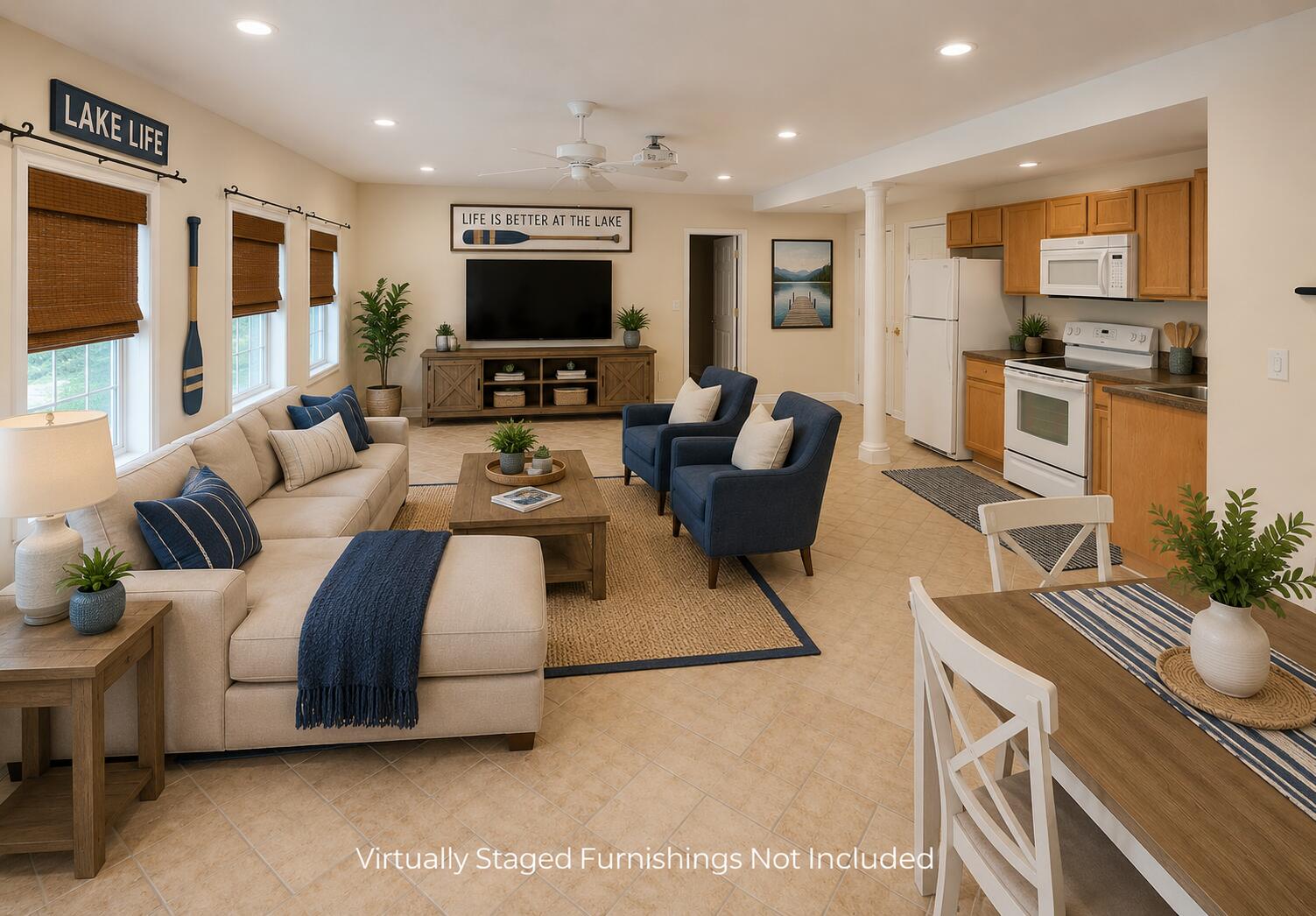 2016 Timberlake Road Branson, MO 65616 - Photo 51 of 75 Lower Level Family Room Virtually Staged