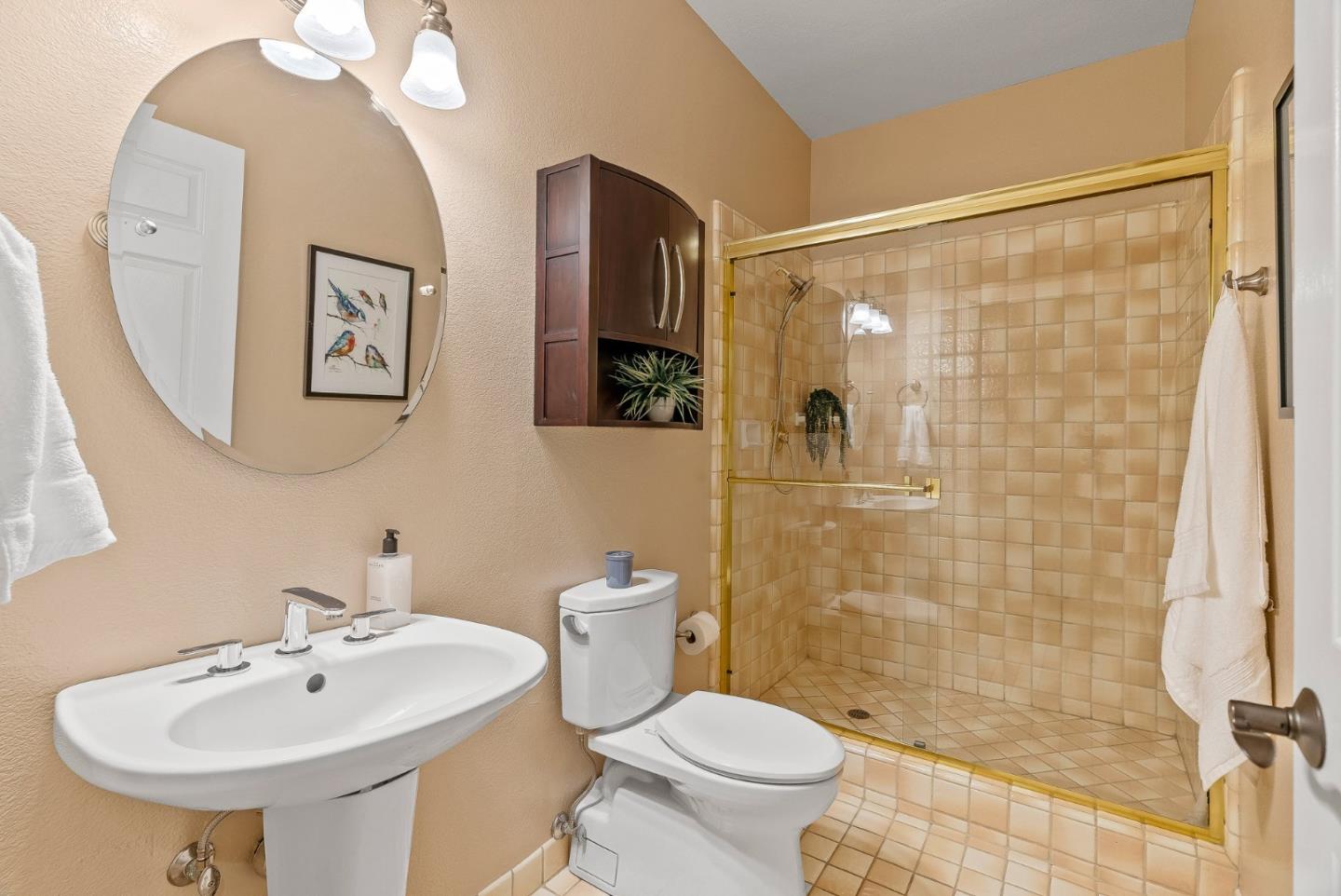 125 Chase Lane Aptos, CA 95003 - Photo 21 of 34 a bathroom with a sink toilet and shower