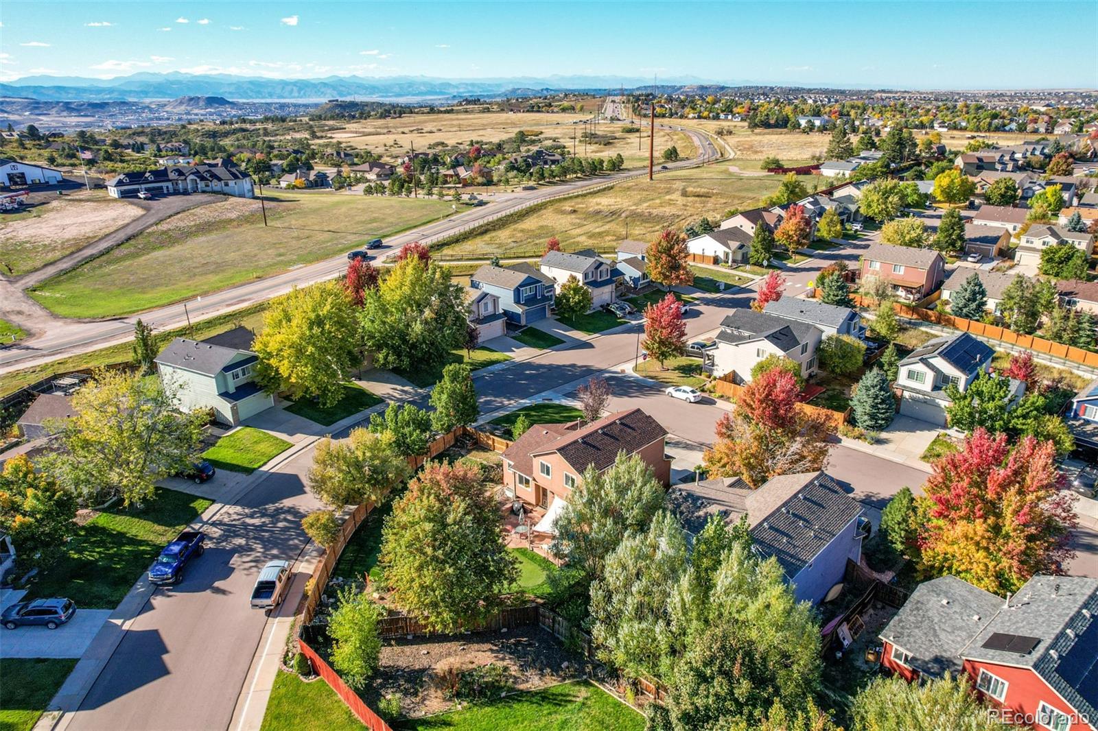 4864 Parsons Way Castle Rock, CO 80104 - Photo 47 of 50 an aerial view of a city