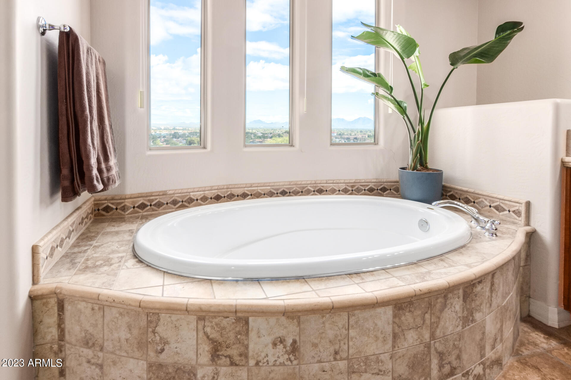 14234 North 27th Place Phoenix, AZ 85032 - Photo 23 of 66 a bath tub sitting in a bathroom next to a window