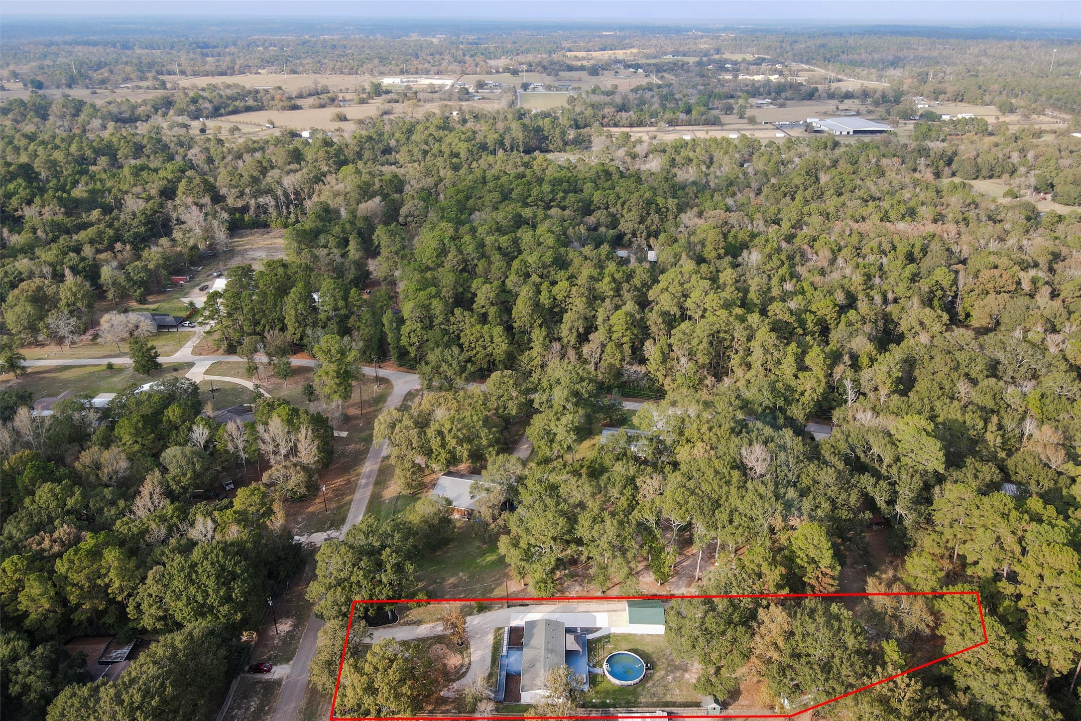 4621 Price Road Montgomery, TX 77316 - Photo 49 of 50 an aerial view of residential houses with outdoor space