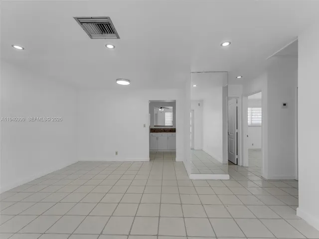 a view of an empty room