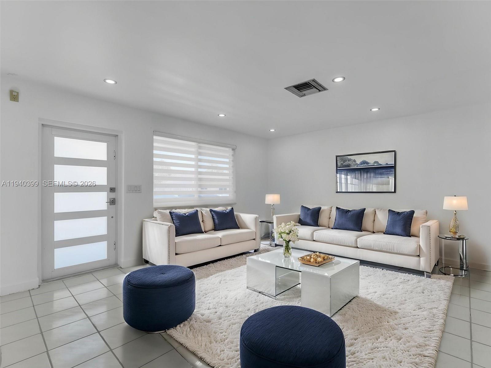 1811 Southwest 97th Terrace, Unit 2 Miramar, FL 33025 - Photo 7 of 29 a living room with furniture and a large window