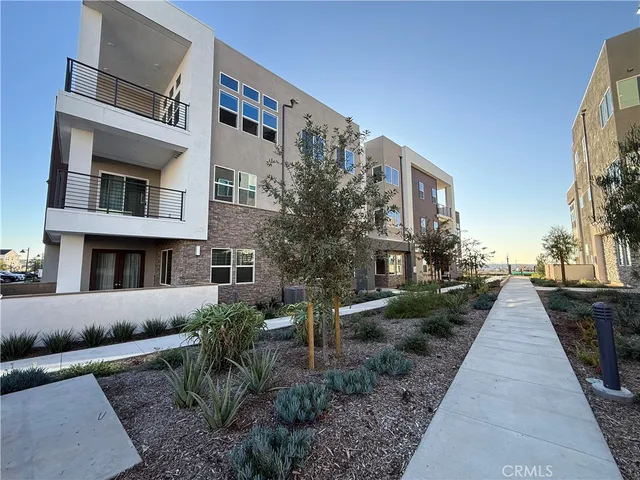 a front view of a building