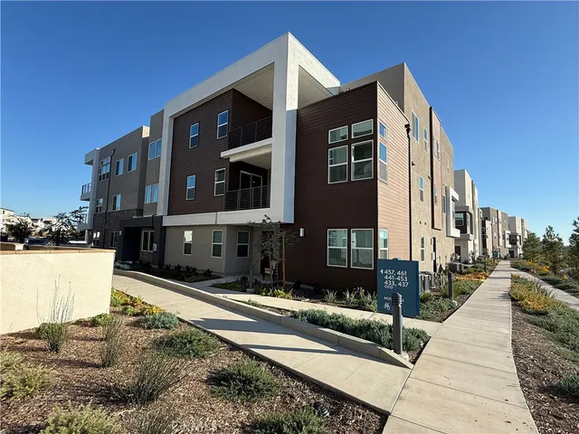 a view of a building with many windows