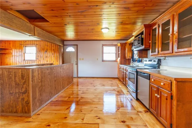 a view of an empty room