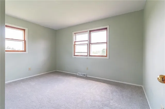 a view of an empty room