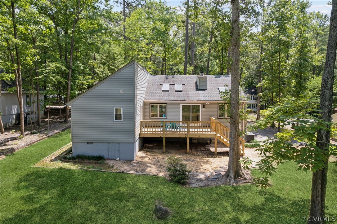13914 Barnes Spring Road Midlothian, VA 23112 - Photo 26 of 33 aerial view of a house with a yard and sitting area
