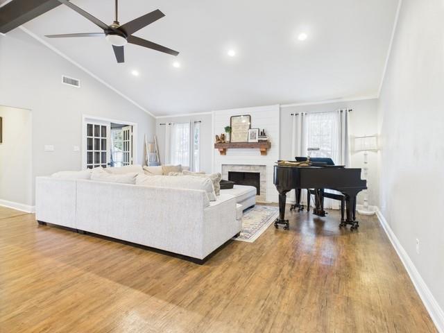 902 Ward Lane Athens, TX 75751 - Photo 6 of 40 a living room with furniture and a wooden floor