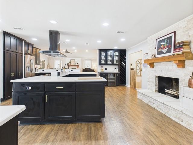 902 Ward Lane Athens, TX 75751 - Photo 9 of 40 a kitchen with stainless steel appliances granite countertop a sink stove and refrigerator