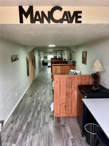 a view of a door and an outdoor space