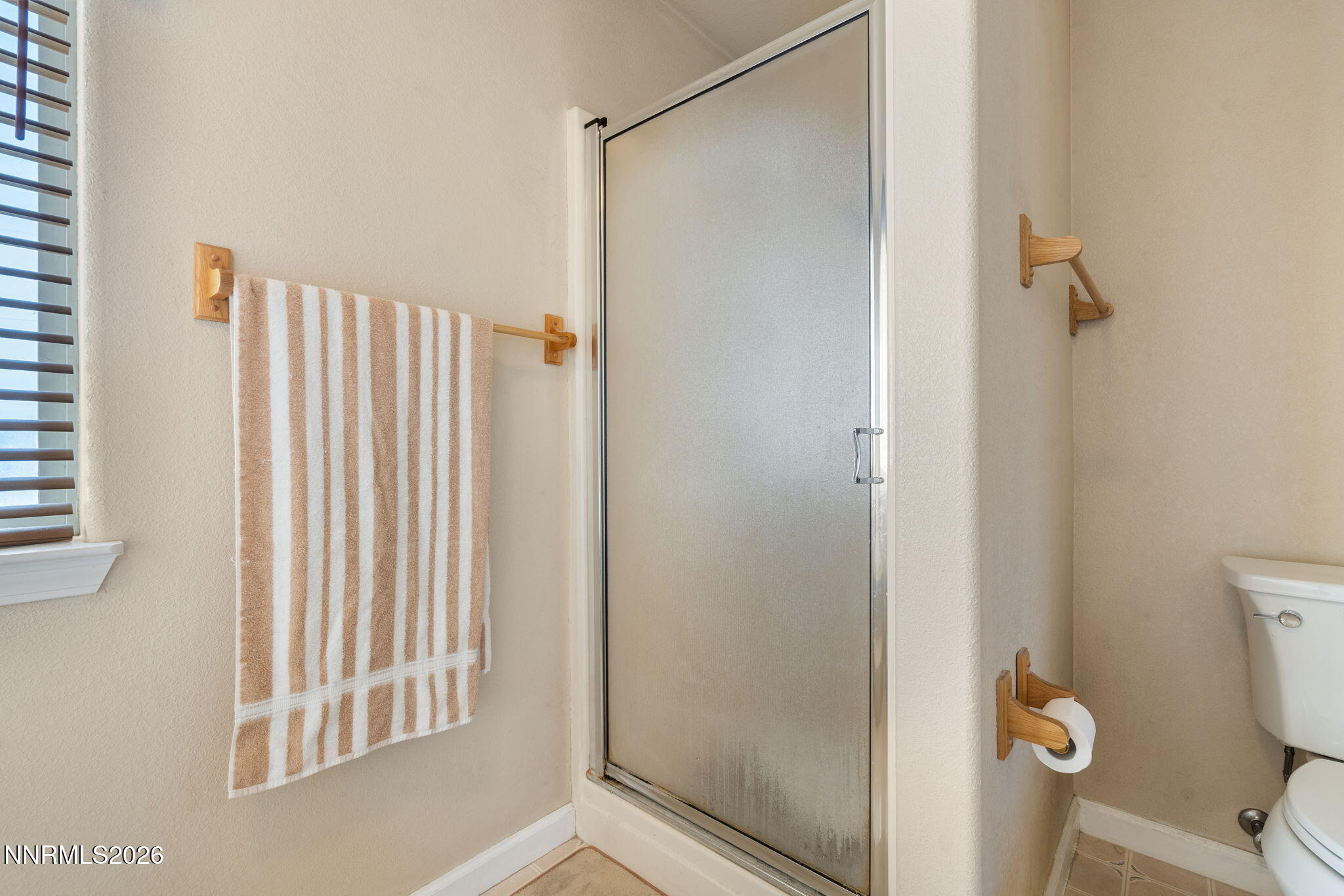 219 David Avenue Stagecoach, NV 89429 - Photo 18 of 40 a bathroom with a shower and toilet