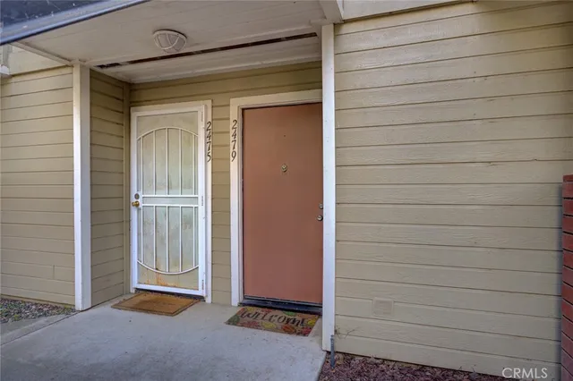 a view of front door