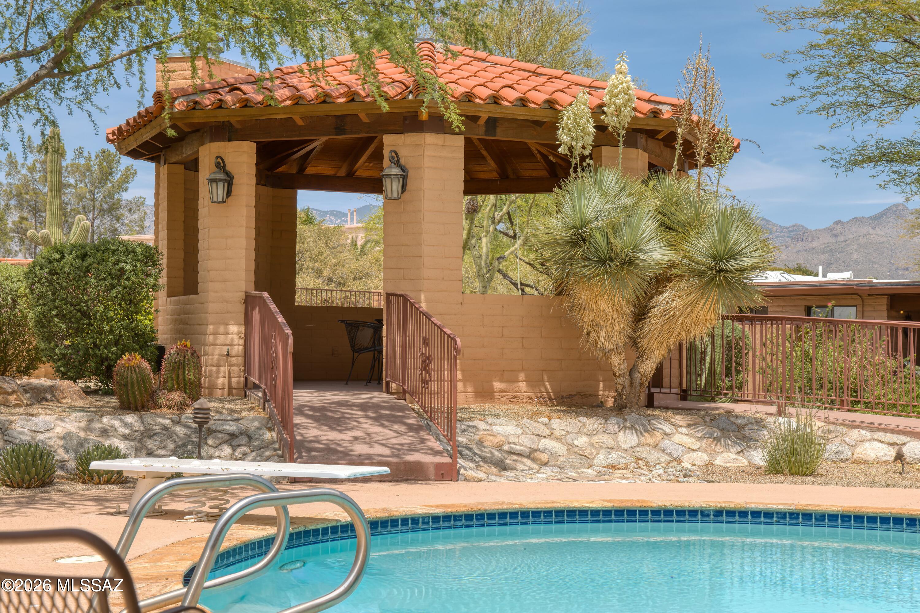 3575 North Pantano Road Tucson, AZ 85750 - Photo 47 of 51 View of ramp to Gazebo with Catalina Mountains in the background