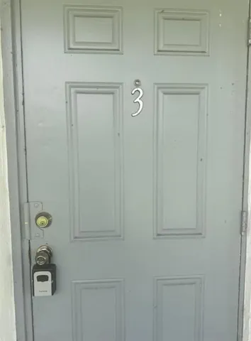 a view of a door