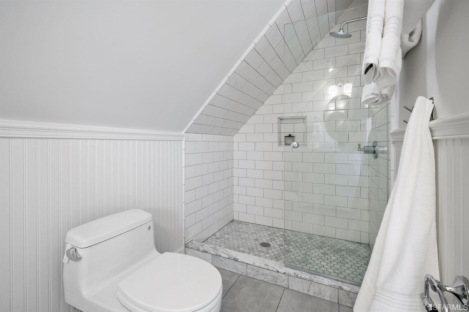 617 Broderick Street, Unit B San Francisco, CA 94117 - Photo 21 of 36 a bathroom with a toilet and shower