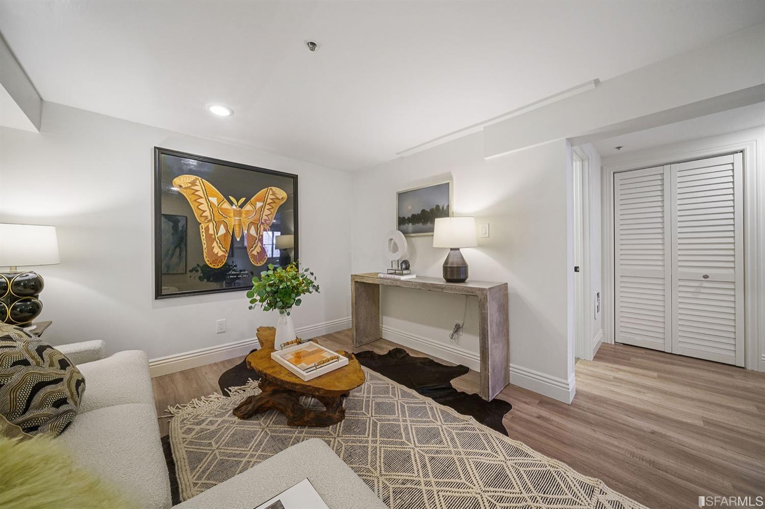 617 Broderick Street, Unit B San Francisco, CA 94117 - Photo 26 of 36 a living room with furniture and a window