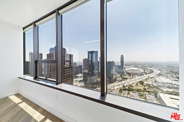 a view of a city from a window