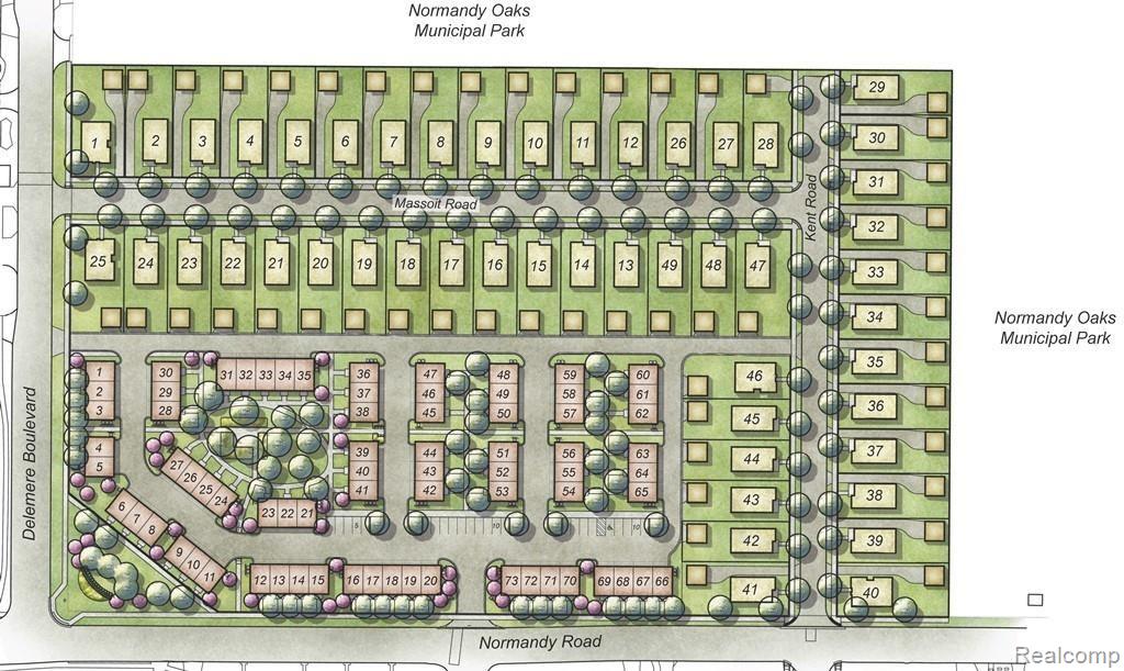 2551 Massoit Road Royal Oak, MI 48073 - Photo 38 of 47 Normandy Oaks Community- surrounded by 30 acre Normandy Oaks park