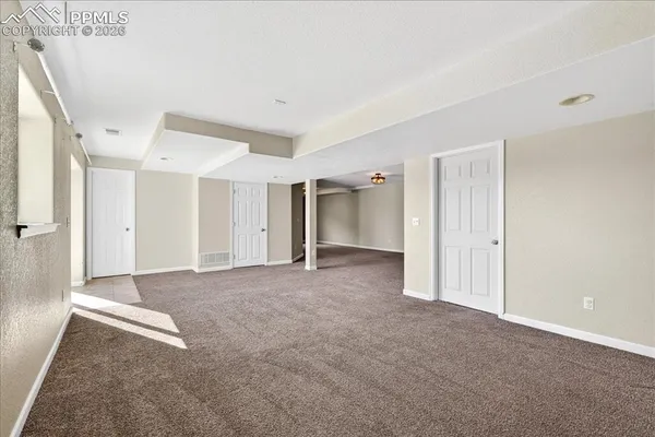 a view of an empty room