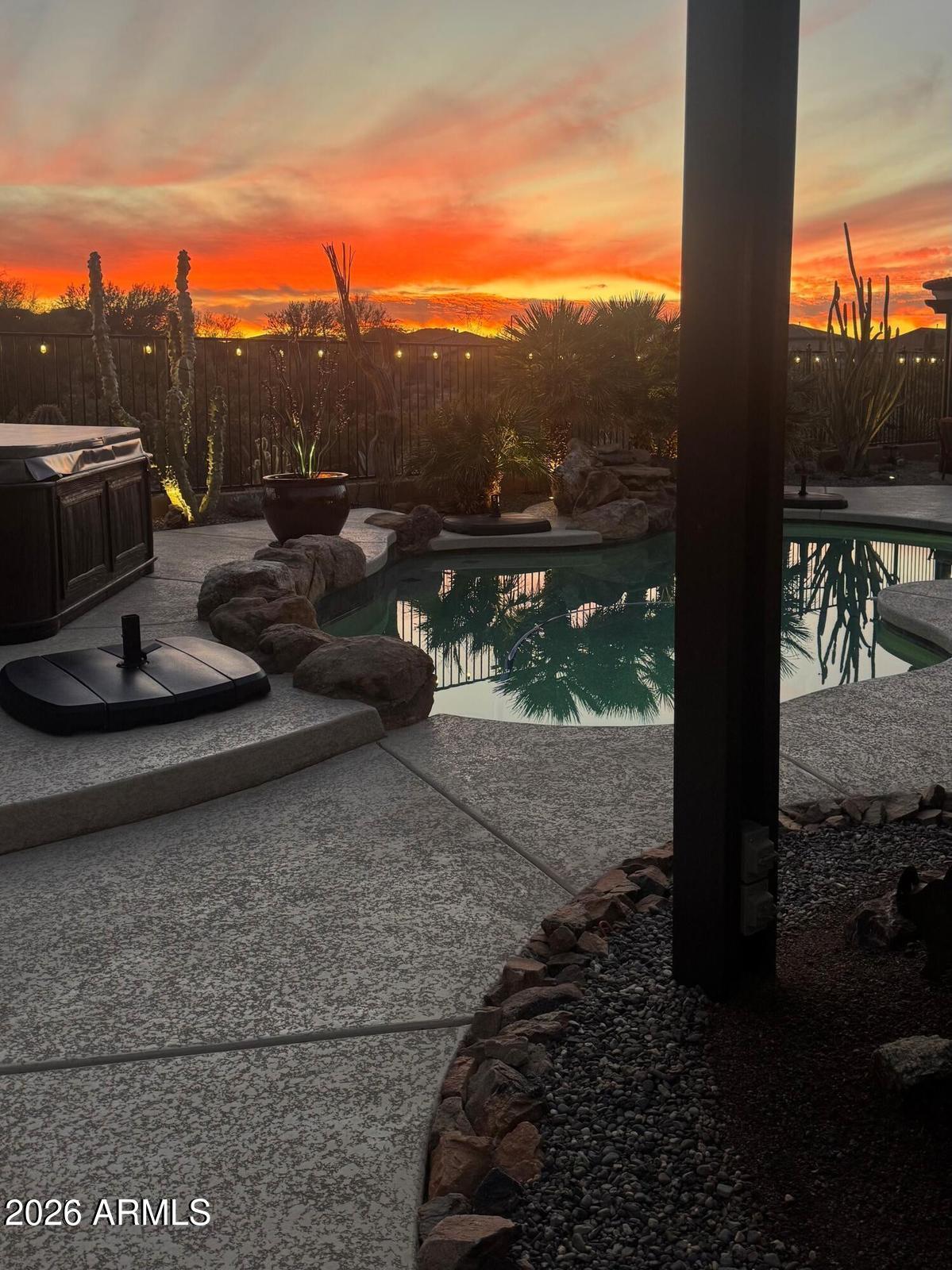 17869 West Verdin Road Goodyear, AZ 85338 - Photo 26 of 39 a view of a terrace with a yard