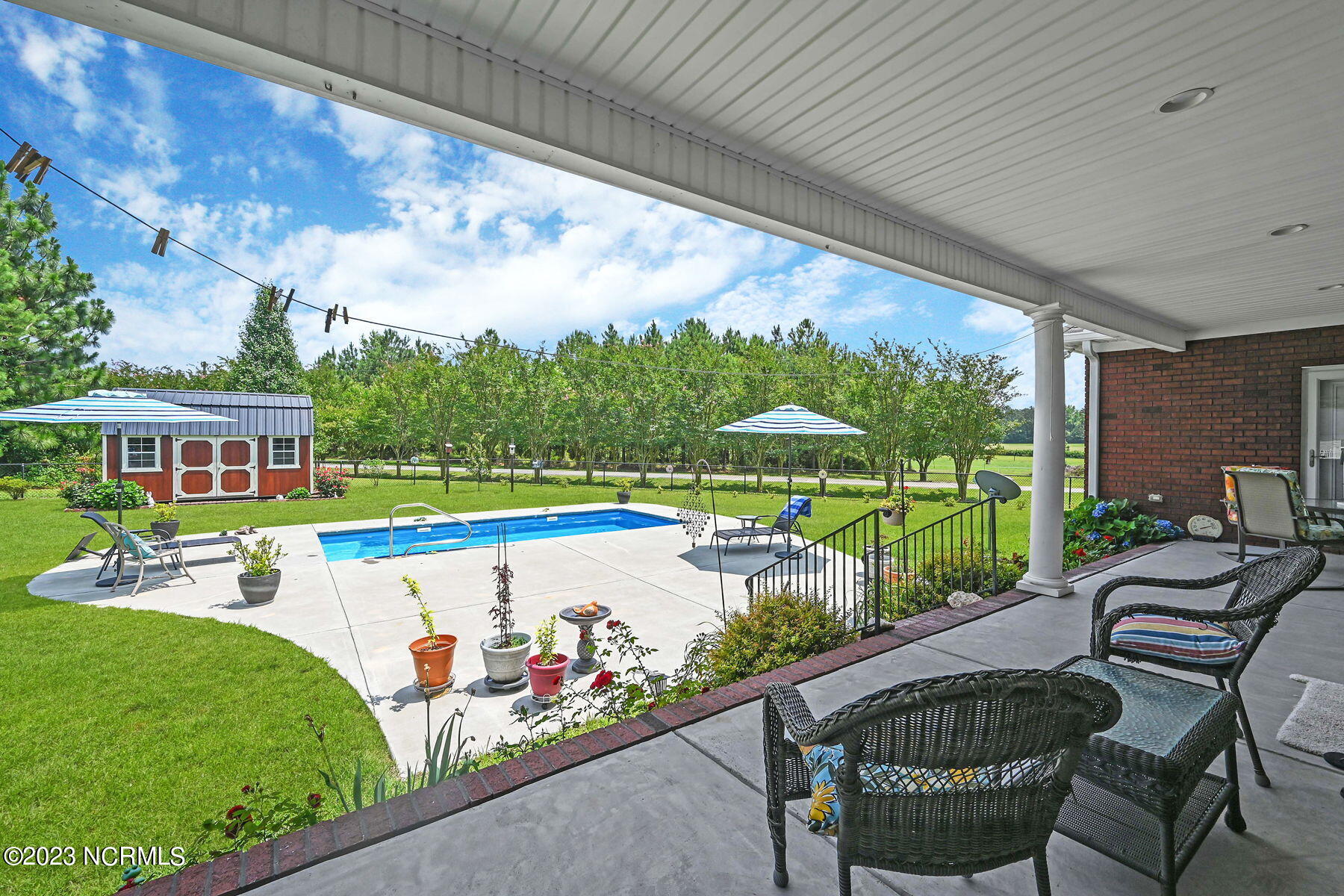 3021 Alton Phillips Road Kinston, NC 28504 - Photo 52 of 70 Rear Covered Porch View 4