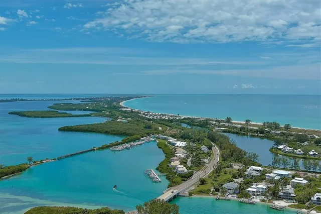a view of a lake with houses