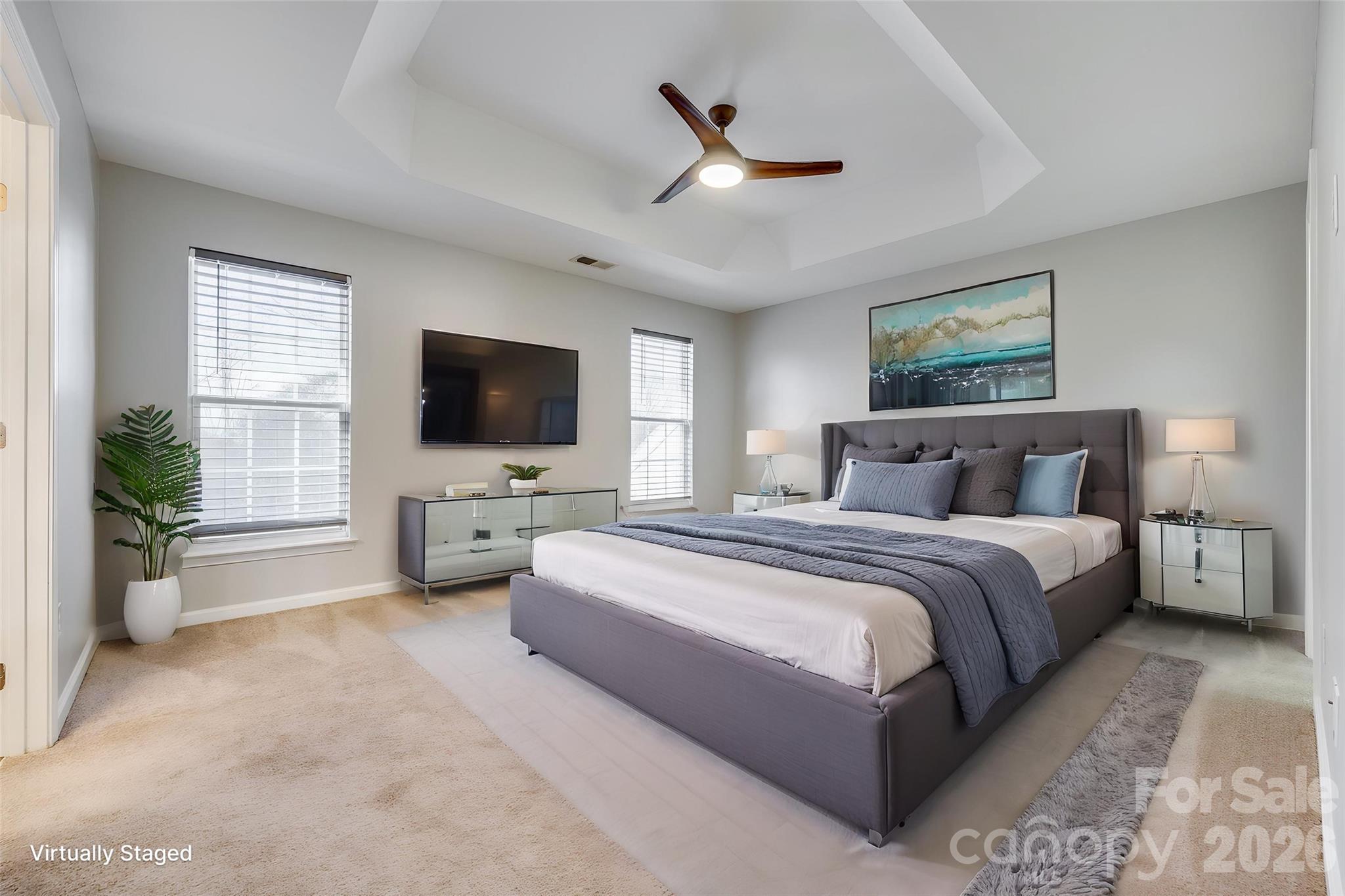 618 Bayou Circle Clover, SC 29710 - Photo 7 of 31 a spacious bedroom with a bed and a flat screen tv
