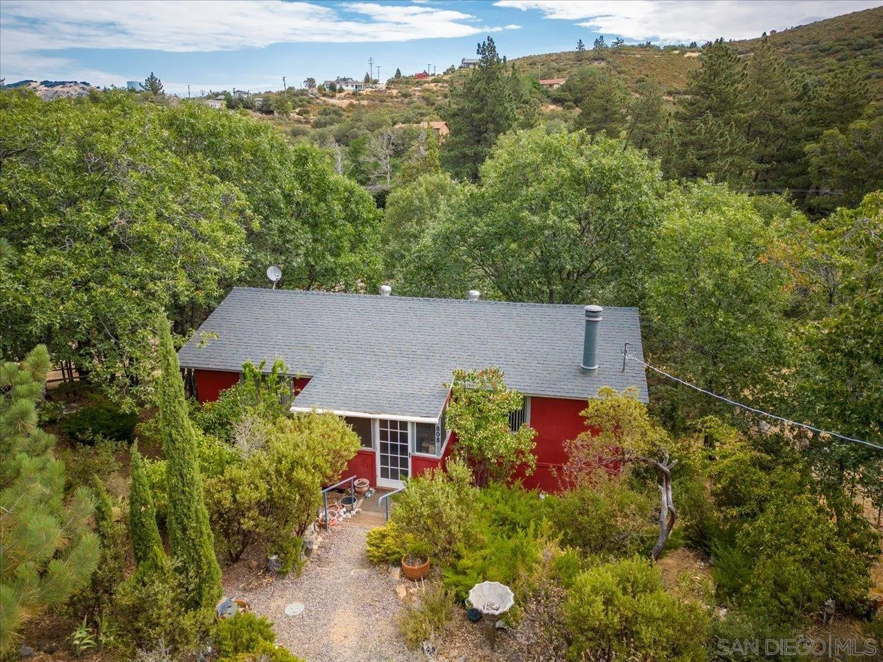 808 Pine Cone Drive Julian, CA 92036 - Photo 3 of 23 an aerial view of a house