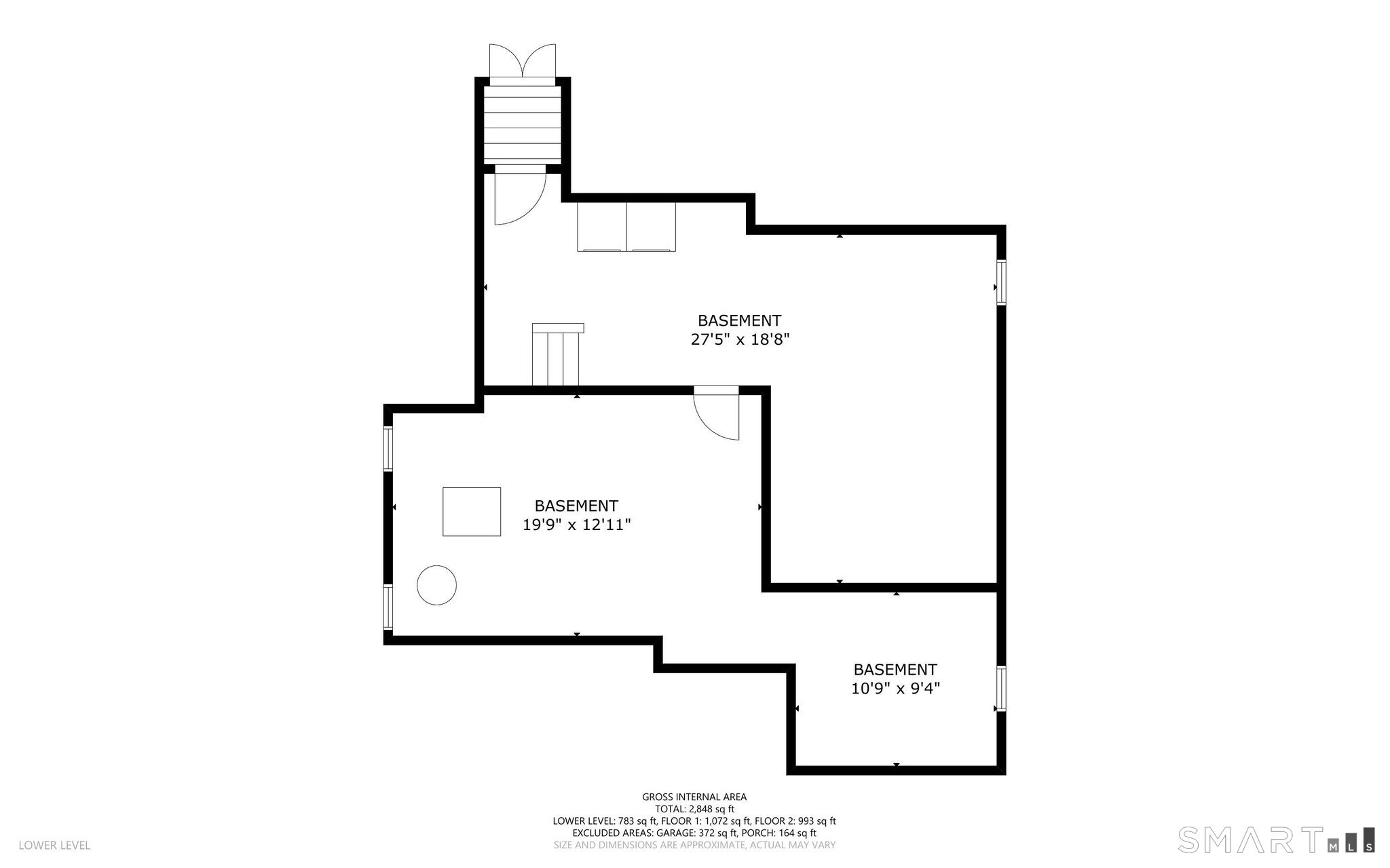 250 High Ridge Road Stamford, CT 06905 - Photo 20 of 22 Lower Level Floorplan