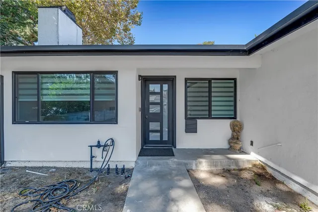 a view of a building with a window