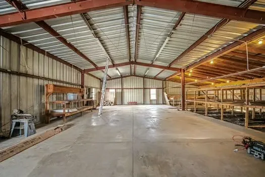 a view of an empty room with yard