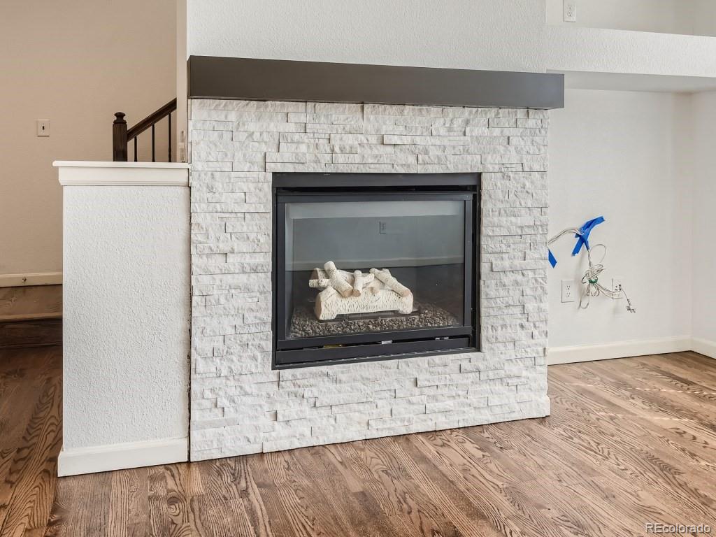950 Elmhurst Drive, Unit E Highlands Ranch, CO 80129 - Photo 25 of 28 a room with a fireplace