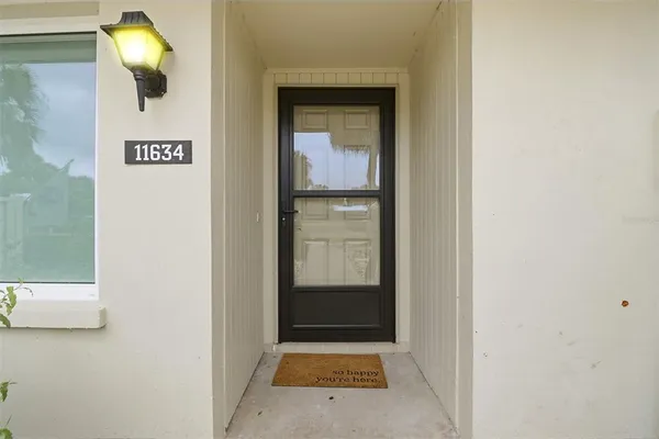 a view of front door