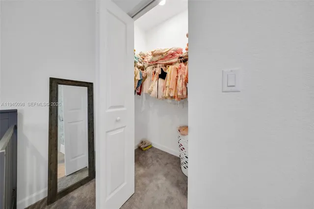 a view of walk in closet
